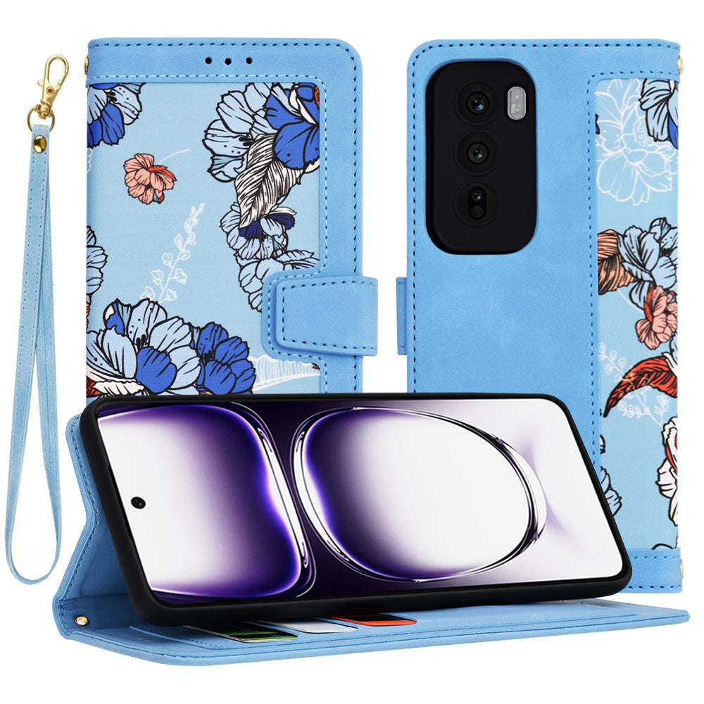 Case for Oppo Reno12, Techsuit, FlipCraft, Blue