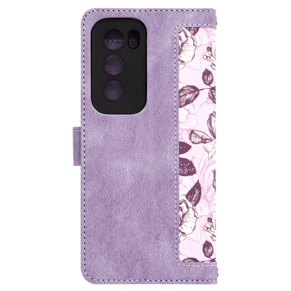 Case for Oppo Reno12, Techsuit, FlipCraft, Purple