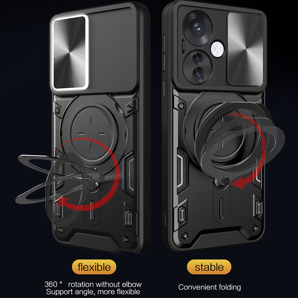 Case for Oppo Reno13, Techsuit, CamGuard Pro, Black