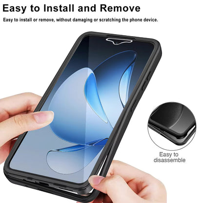 Case for Oppo Reno13, Techsuit, ColorVerse 360, Black