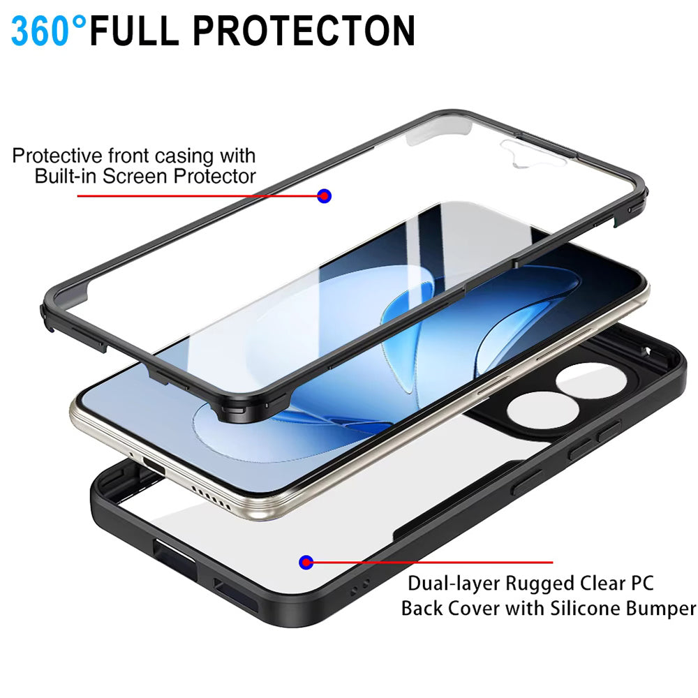 Case for Oppo Reno13, Techsuit, ColorVerse 360, Black