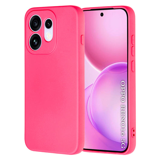 Case for Oppo Reno16, Techsuit, SoftFlex, Dark Pink