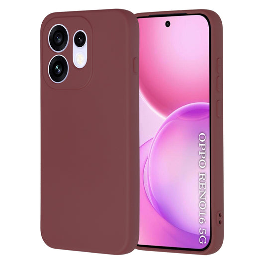 Case for Oppo Reno16, Techsuit, SoftFlex, Burgundy