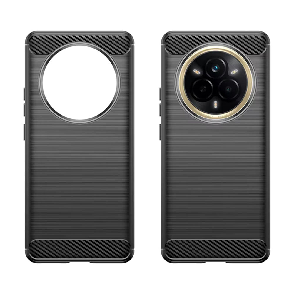 Case for Realme 14 Pro, Techsuit, Carbon, Black