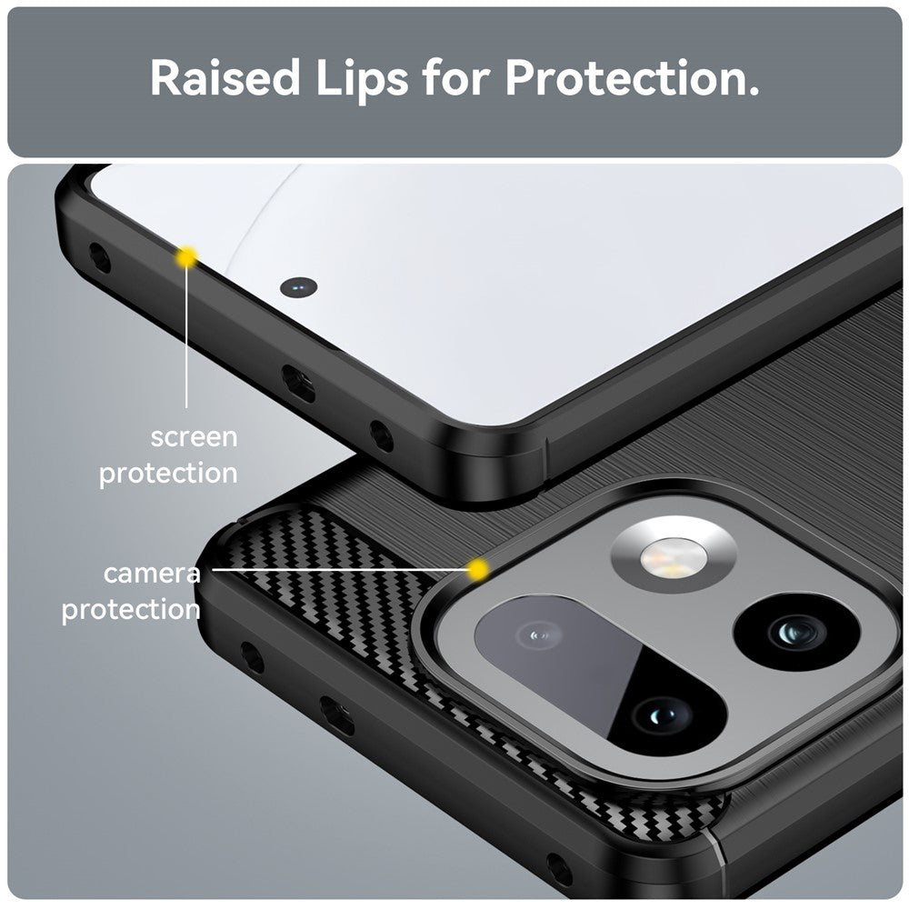 Case for Realme 16 Pro+, Techsuit, Carbon, Black