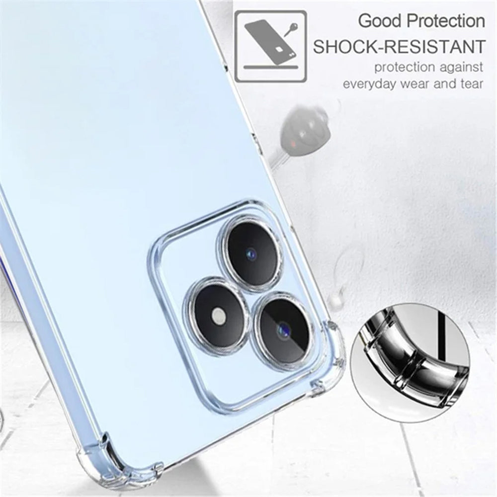 Case for Realme Note 50 / C51, Techsuit, Shockproof Clear, Transparent