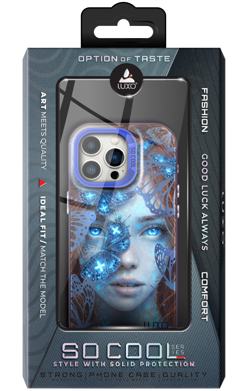 Case for Samsung Galaxy S26 S942, LUXO So CooL, ArcadiA Butterfly Girl, Multicolor