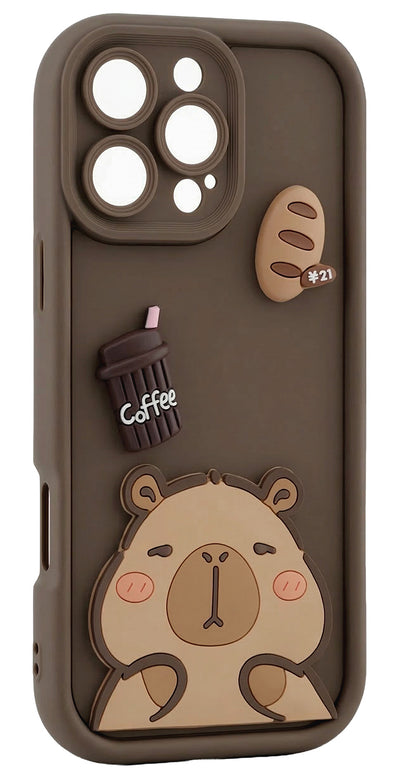 Case for Samsung Galaxy S26 Plus S947, OEM, Ultra Trendy 3D Capybara, Brown