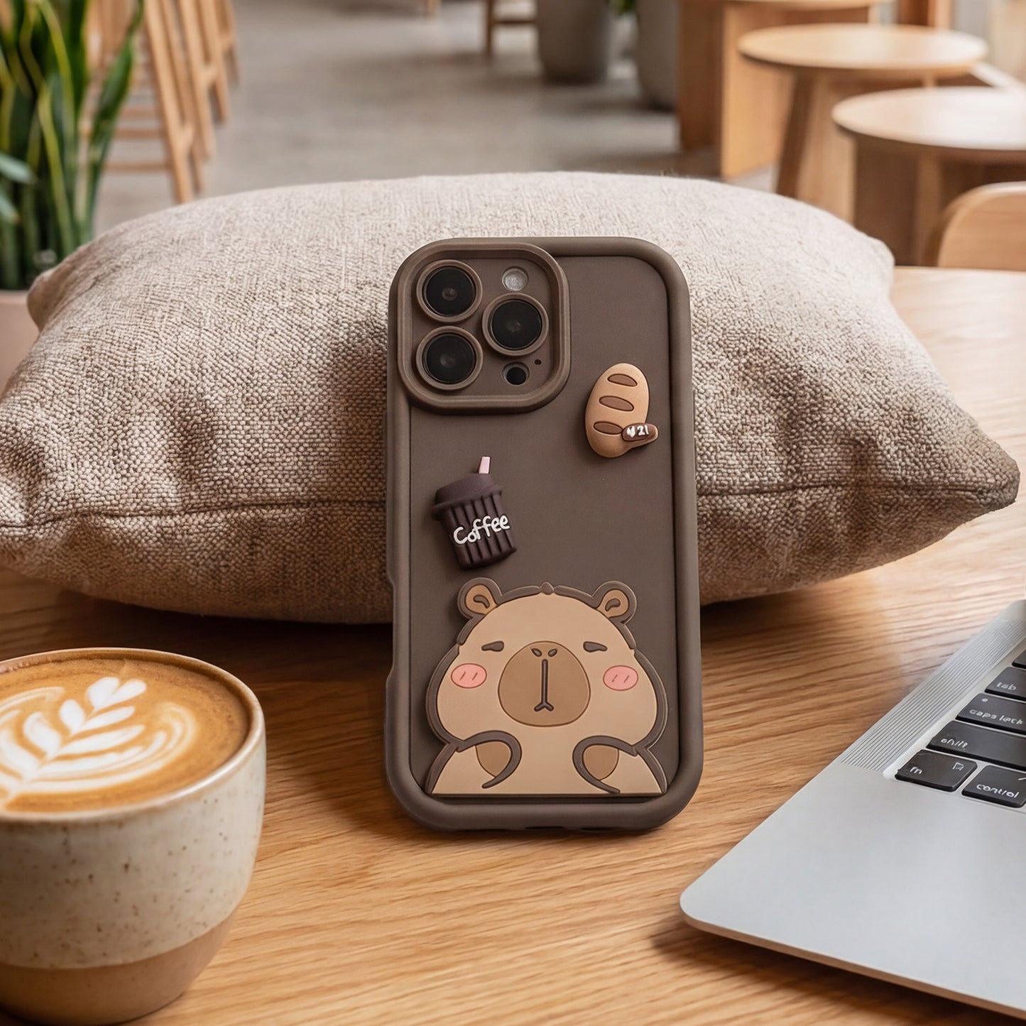 Case for Samsung Galaxy S26 Plus S947, OEM, Ultra Trendy 3D Capybara, Brown