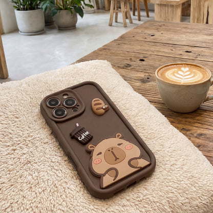 Case for Samsung Galaxy A26 A266, OEM, Ultra Trendy 3D Capybara, Brown