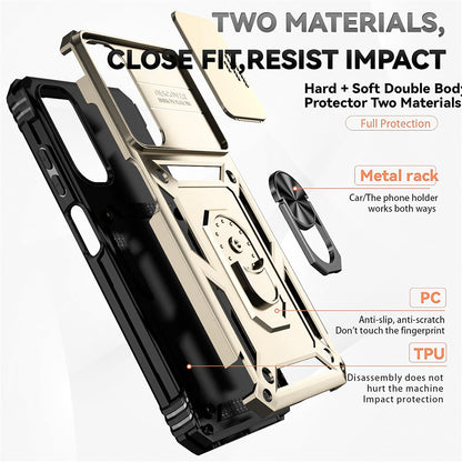 Case for Samsung Galaxy A06 A065, Techsuit, CamShield, Gold