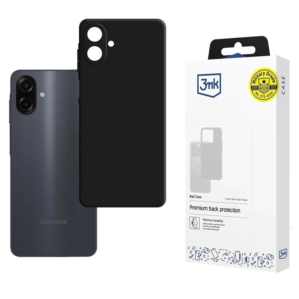 Case for Samsung Galaxy A07 4G A075, 3MK, Matte Black