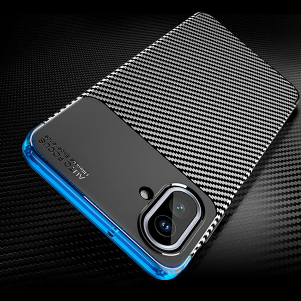 Case for Samsung Galaxy A07 4G A075, Techsuit, CarbonFiber, Black