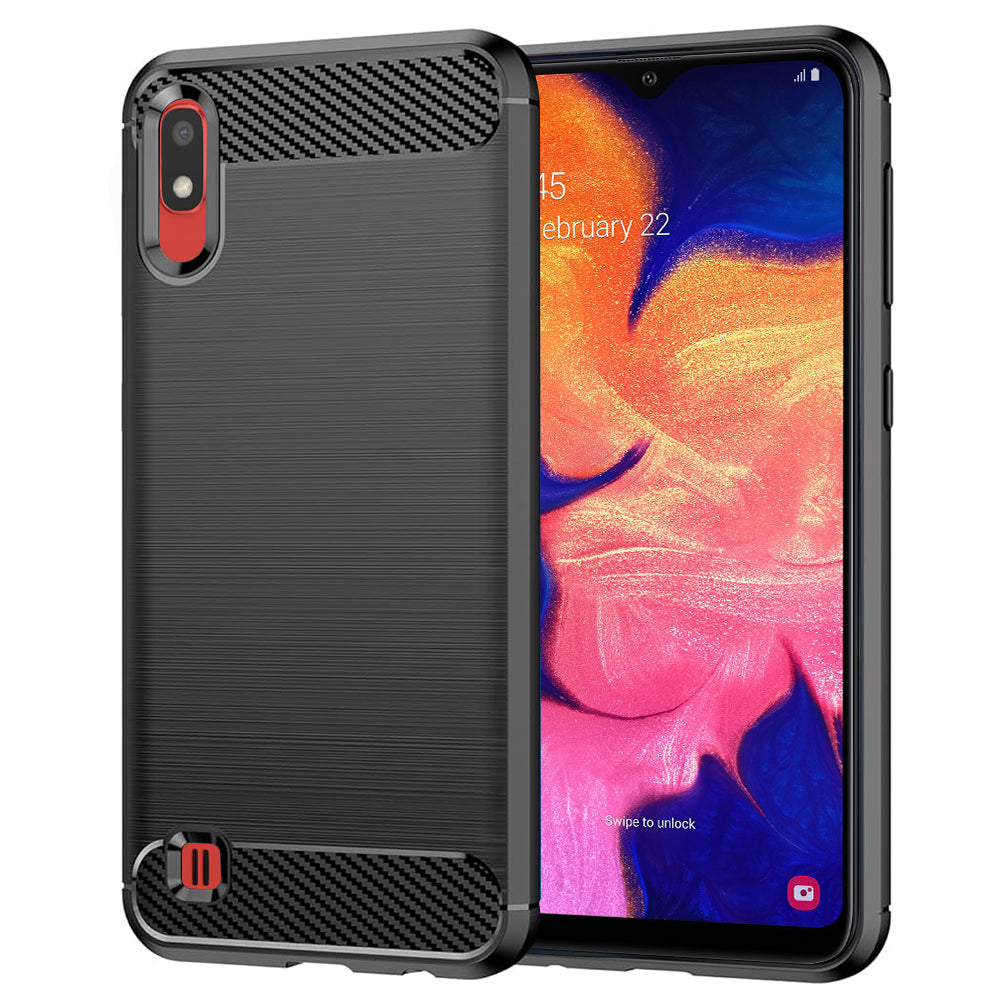 Case for Samsung Galaxy A10 A105 / M10 M105, Techsuit, Carbon, Black