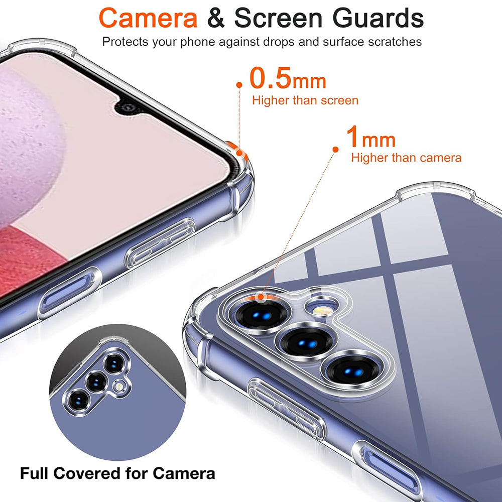 Case for Samsung Galaxy A10 A105, Techsuit, Shockproof Clear, Transparent