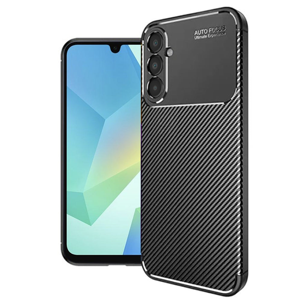 Case for Samsung Galaxy A16 5G A166 / A16 4G A165, Techsuit, CarbonFiber, Black