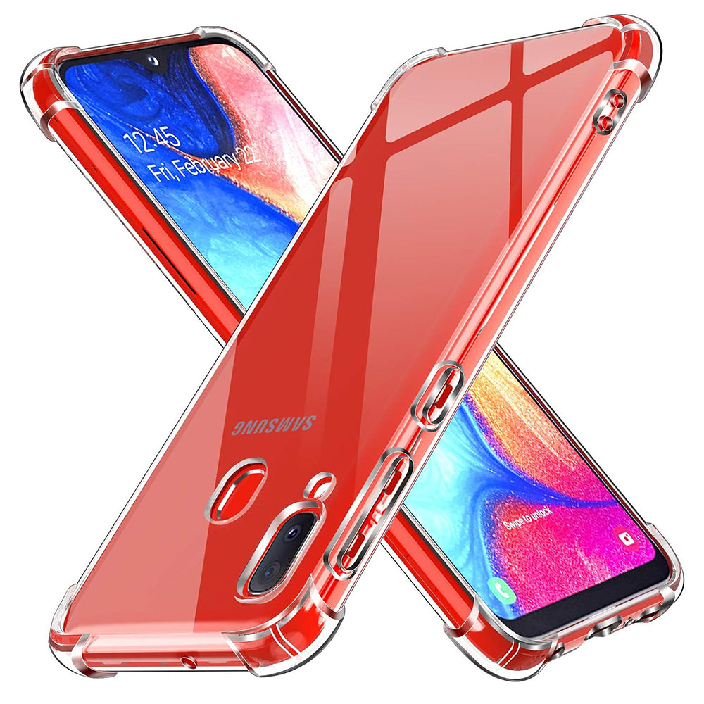 Case for Samsung Galaxy A20e A202, Techsuit, Shockproof Clear, Transparent