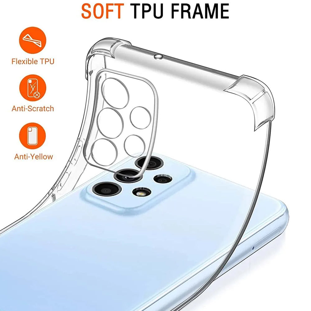 Case for Samsung Galaxy A23 5G A236 / A23 A235, Techsuit, Shockproof Clear, Transparent
