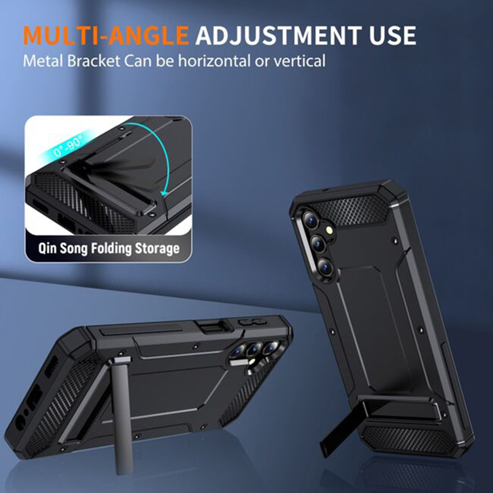 Case for Samsung Galaxy A36 A366, Techsuit, Hybrid Armor, Black