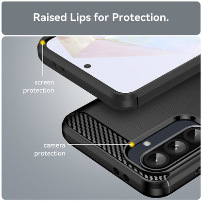 Case for Samsung Galaxy A37 5G, Techsuit, Carbon, Black