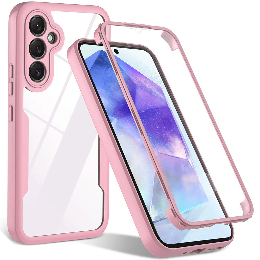 Case for Samsung Galaxy A54 A546, Techsuit, ColorVerse 360, Pink