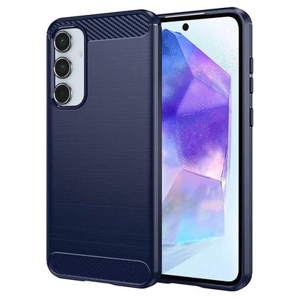 Case for Samsung Galaxy A55 5G A556, Techsuit, Carbon, Blue