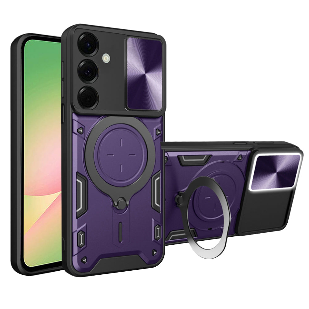 Case for Samsung Galaxy A56 A566, Techsuit, CamGuard Pro, Purple