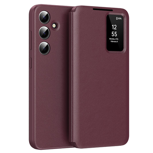 Case for Samsung Galaxy A56 A566, Techsuit, SmartView, Red