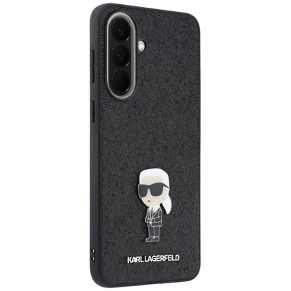 Case for Samsung Galaxy A57 5G, Karl Lagerfeld, Glitter Fixed Ikonik Karl, Black