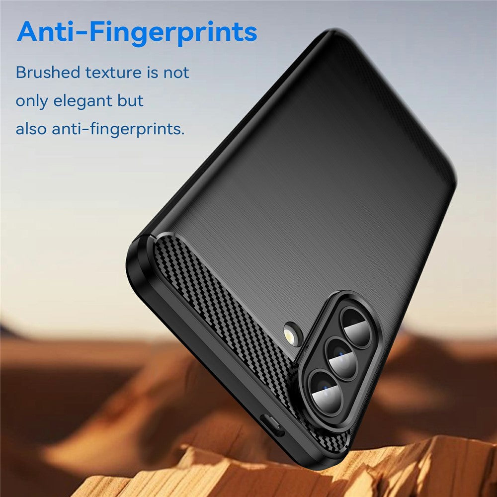 Case for Samsung Galaxy A57 5G, Techsuit, Carbon, Black