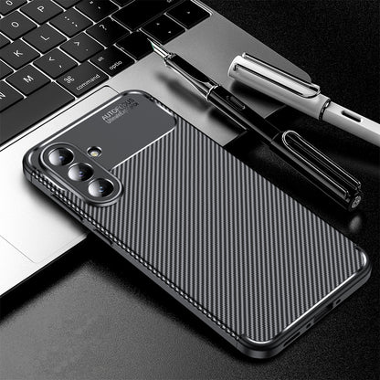 Case for Samsung Galaxy A57 5G, Techsuit, CarbonFiber, Black