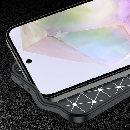 Case for Samsung Galaxy A57 5G, Techsuit, CarbonFiber, Black