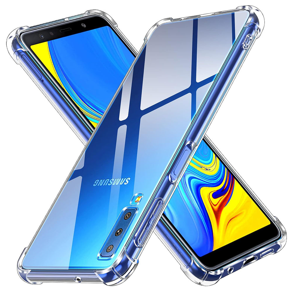 Case for Samsung Galaxy A7 (2018) A750, Techsuit, Shockproof Clear, Transparent
