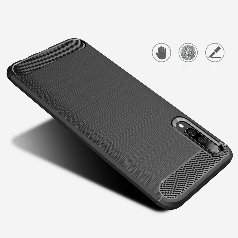 Case for Samsung Galaxy A70s A707 / A70 A705, Techsuit, Carbon, Black
