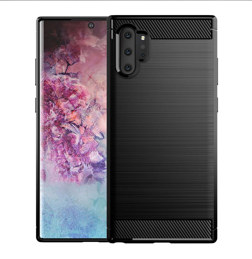 Case for Samsung Galaxy Note 10+ 5G N976 / Note 10+ N975, Techsuit, Carbon, Black
