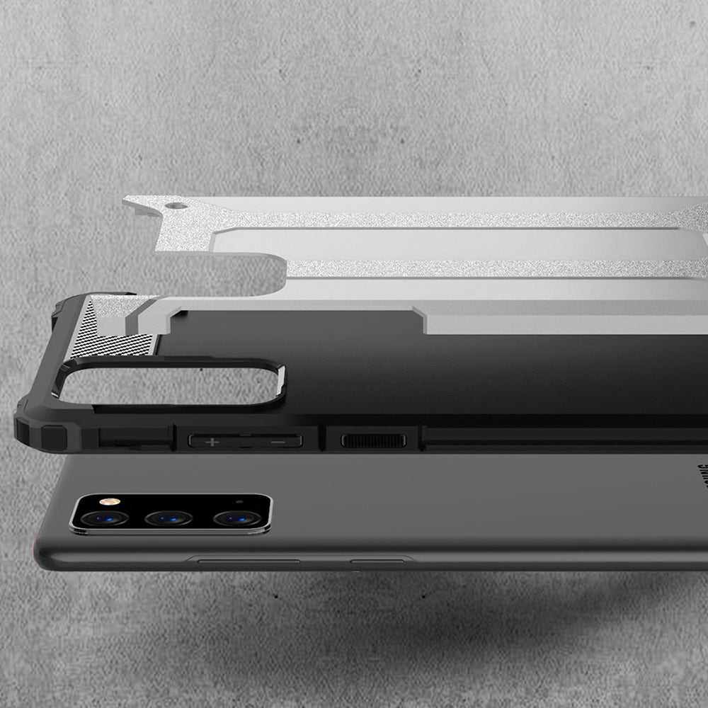 Case for Samsung Galaxy Note 20 5G N981 / Note 20 N980, Techsuit, Hybrid Armor, Black