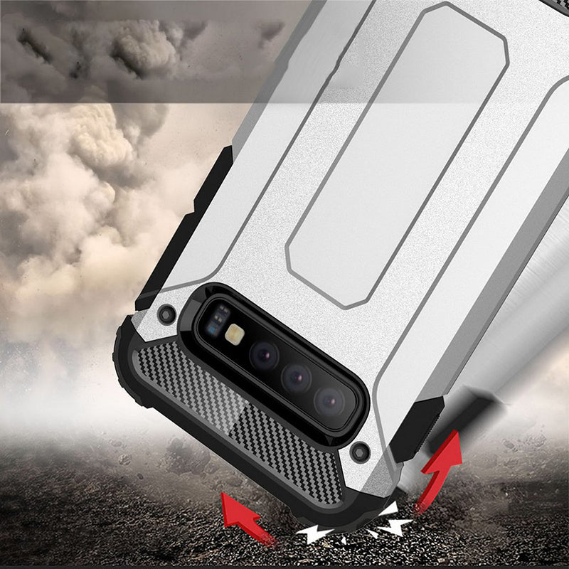 Case for Samsung Galaxy S10 G973, Techsuit, Hybrid Armor, Black