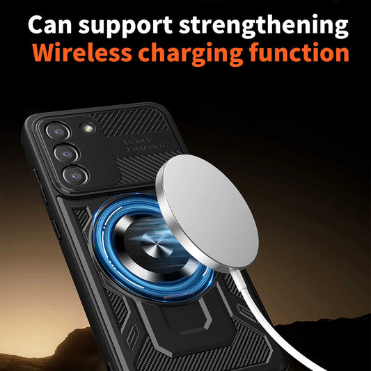 Case for Samsung Galaxy S21 FE 5G G990, Techsuit, RuggedCam, Blue