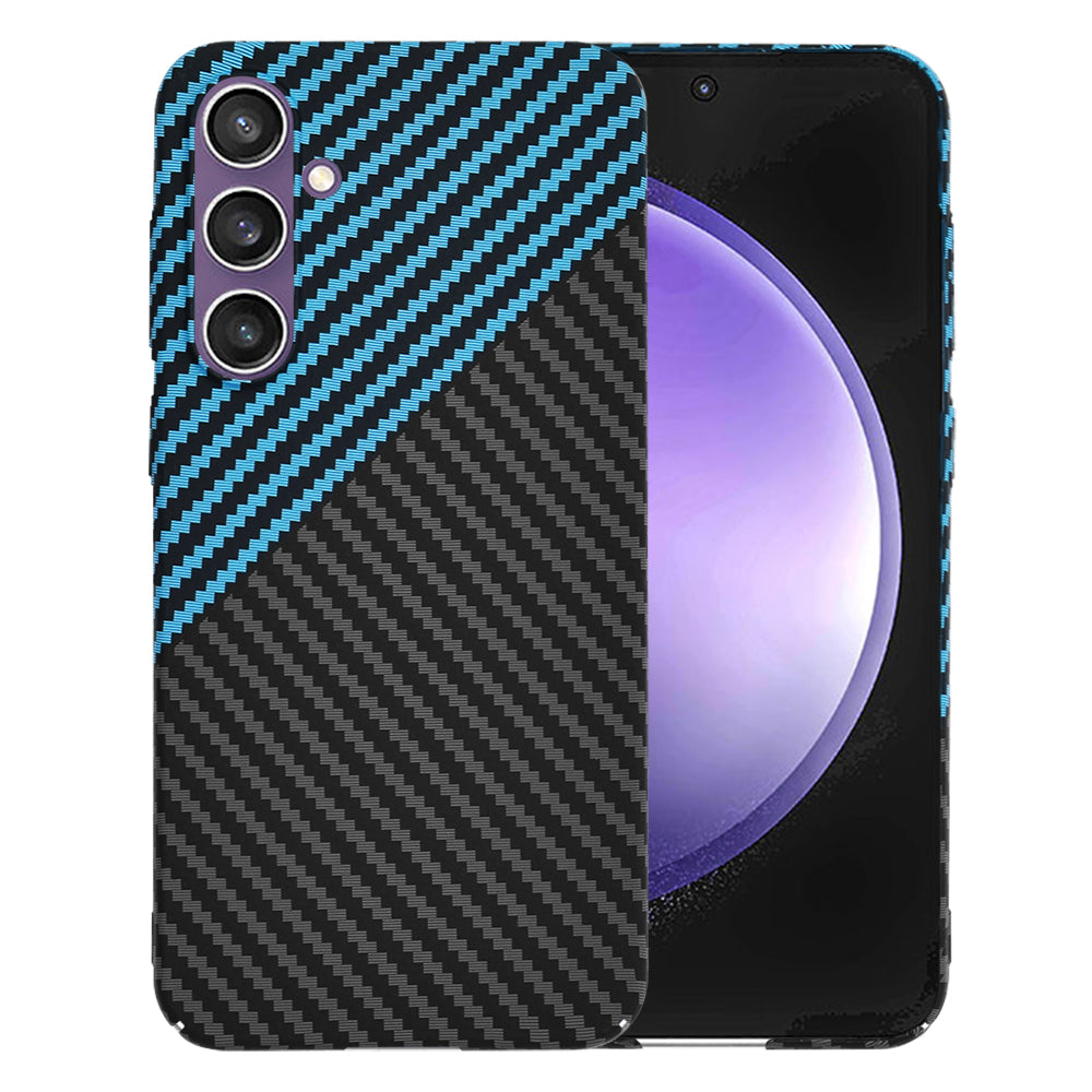 Case for Samsung Galaxy S23 FE S711, Techsuit, Carbonite FiberShell, Black Blue