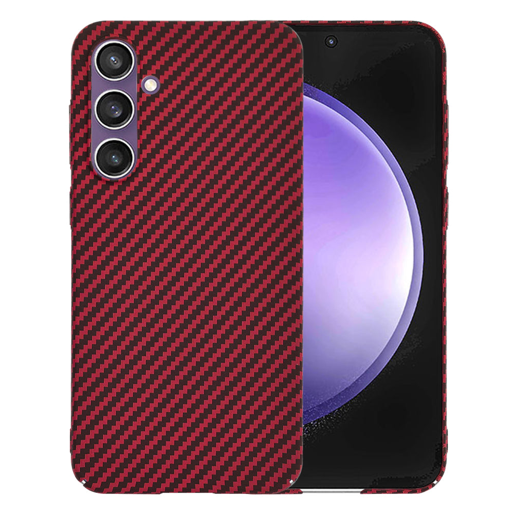 Case for Samsung Galaxy S23 FE S711, Techsuit, Carbonite FiberShell, Red