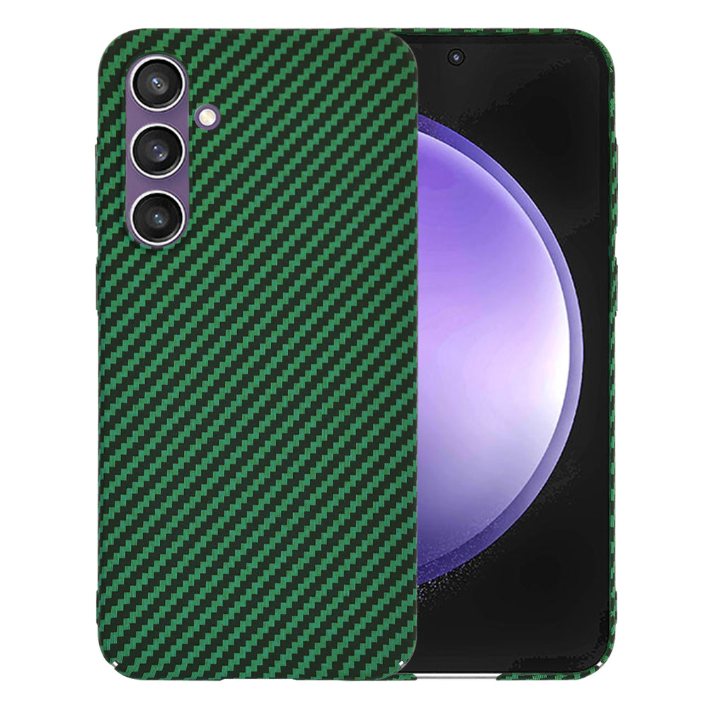 Case for Samsung Galaxy S23 FE S711, Techsuit, Carbonite FiberShell, Green