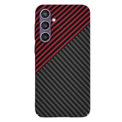 Case for Samsung Galaxy S23 FE S711, Techsuit, Carbonite FiberShell, Black Red