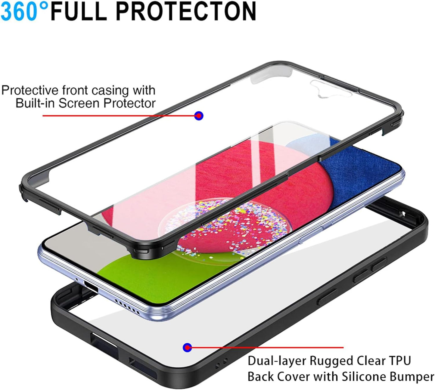 Case for Samsung Galaxy S23+ S916, Techsuit, ColorVerse 360, Purple