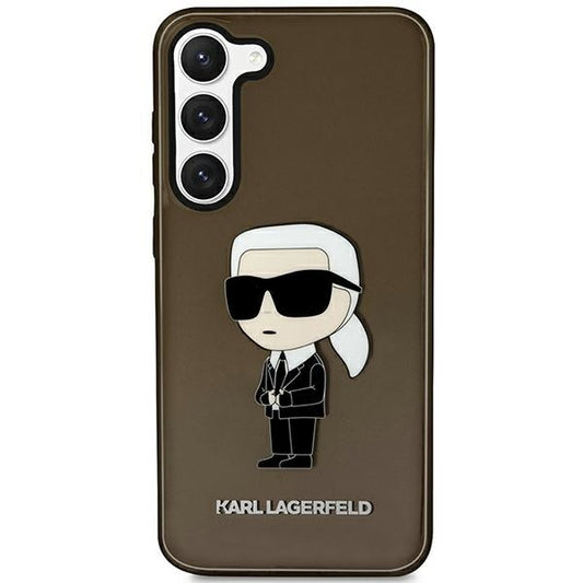 Case for Samsung Galaxy S23 S911, Karl Lagerfeld, Ikonik Karl, Black