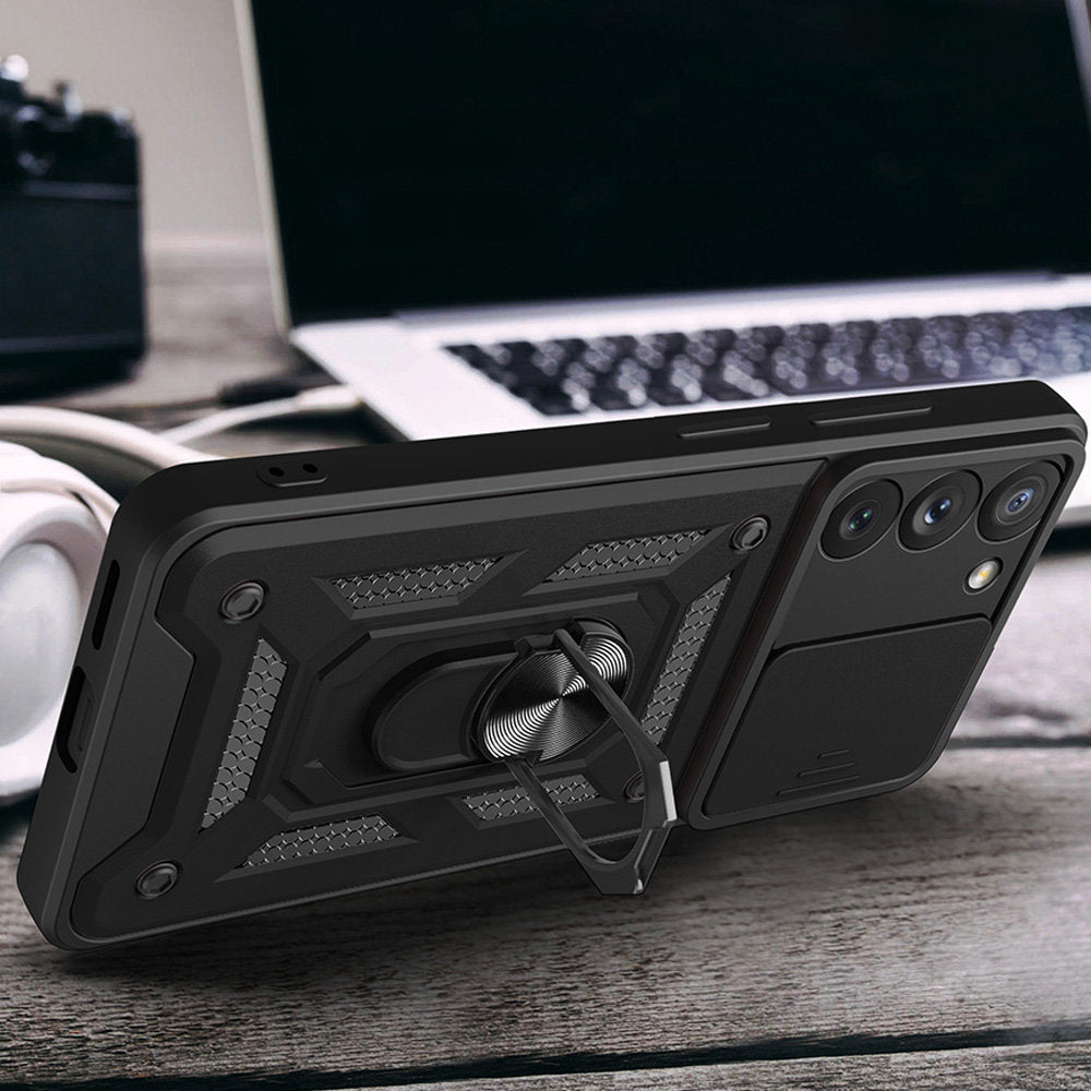 Case for Samsung Galaxy S23 S911, Techsuit, CamShield, Black