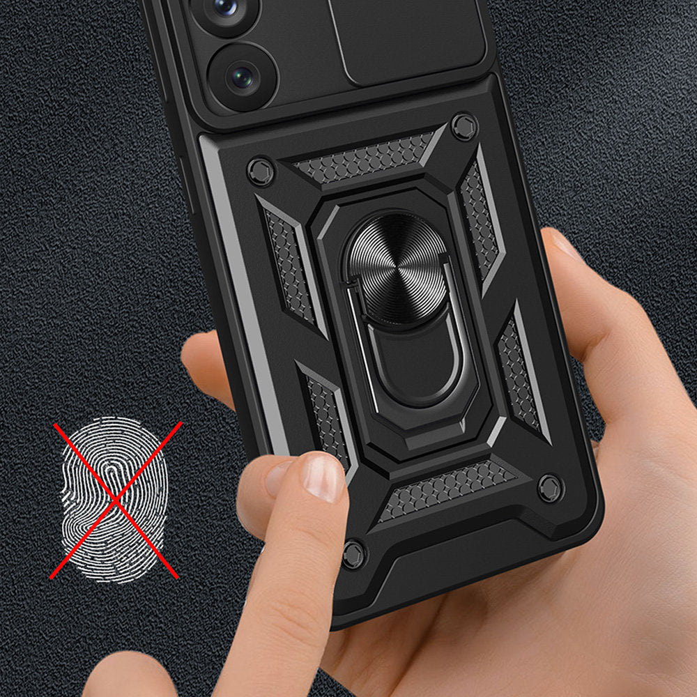 Case for Samsung Galaxy S23 S911, Techsuit, CamShield, Black