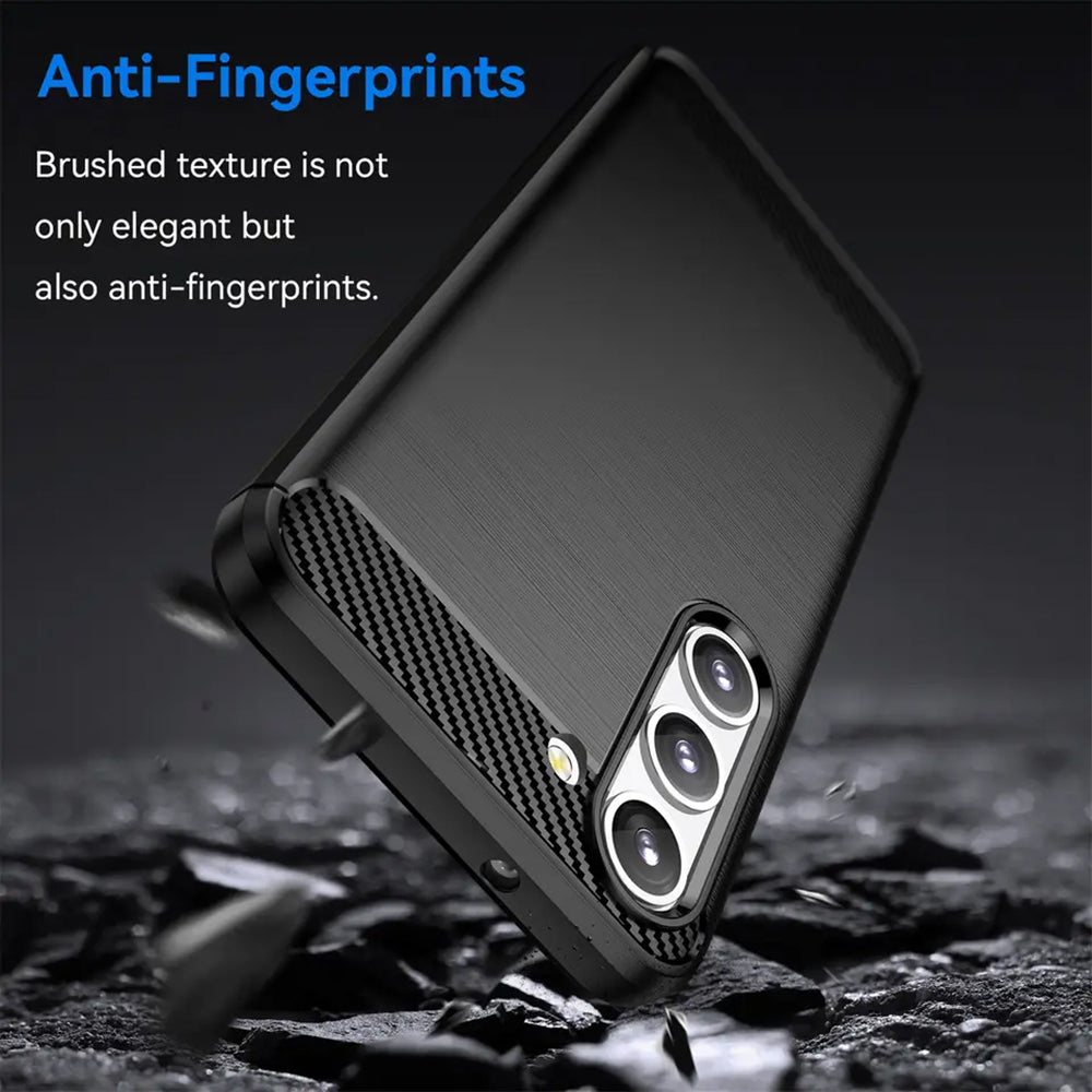 Case for Samsung Galaxy S23 S911, Techsuit, Carbon, Black