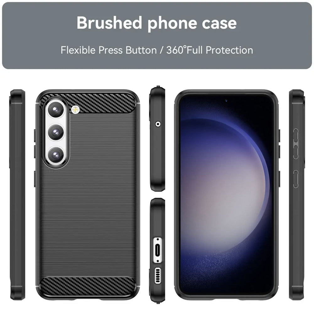 Case for Samsung Galaxy S23 S911, Techsuit, Carbon, Black
