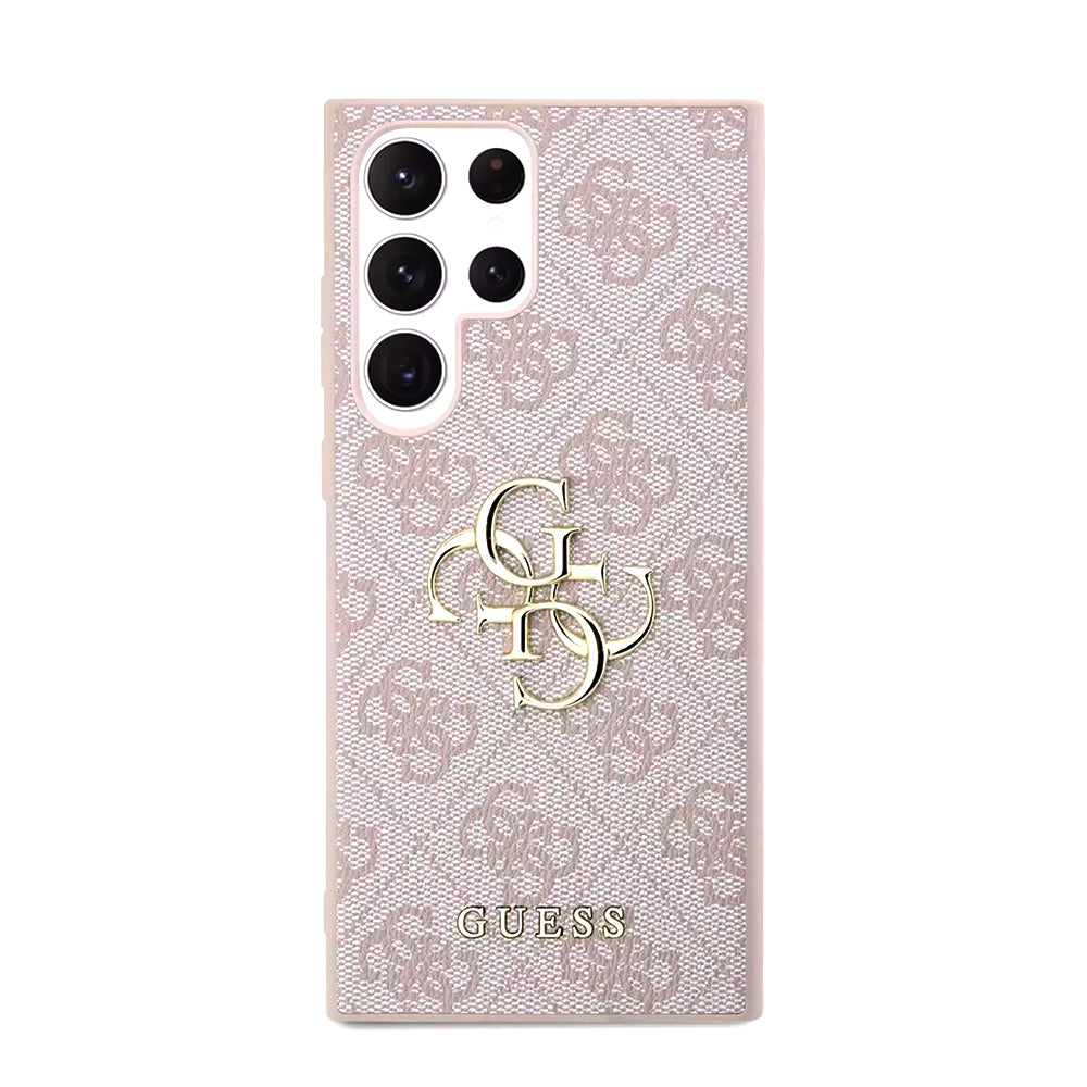 Case for Samsung Galaxy S23 Ultra S918, Guess, 4G Big Logo, Pink