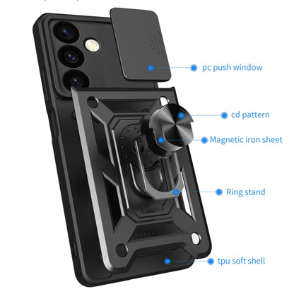 Case for Samsung Galaxy S24 FE S721, Techsuit, CamShield, Black
